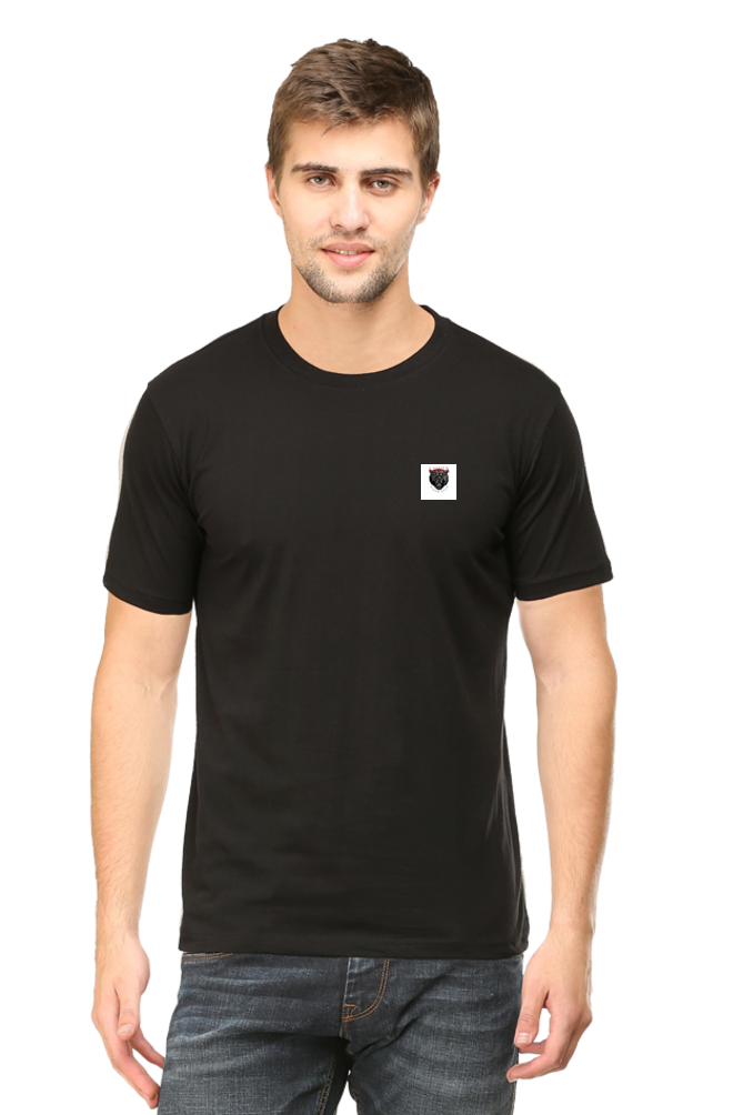 Loyia signature tee in black, featuring a stylish logo on the chest and a comfortable fit