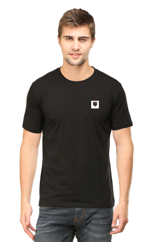 Loyia signature tee in black, featuring a stylish logo on the chest and a comfortable fit