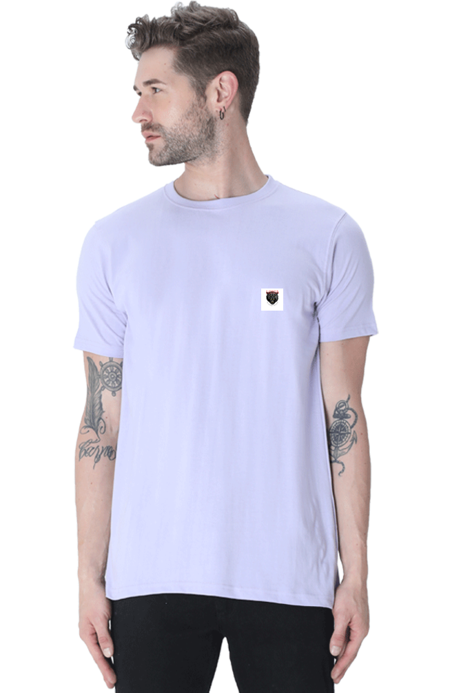 Loyia signature tee in light purple with the brand logo on the chest for a stylish look
