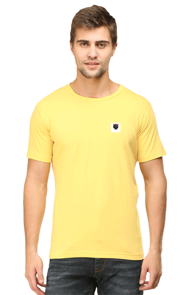 Loyia signature tee in bright yellow with a stylish logo design for casual wear