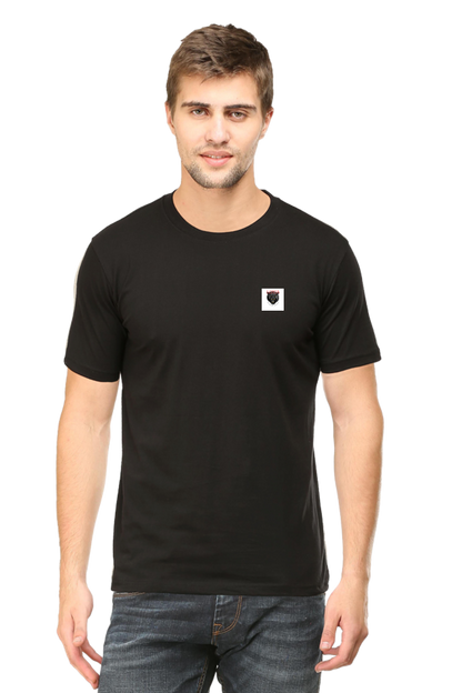 Loyia signature tee in black, featuring a stylish logo on the chest and a comfortable fit