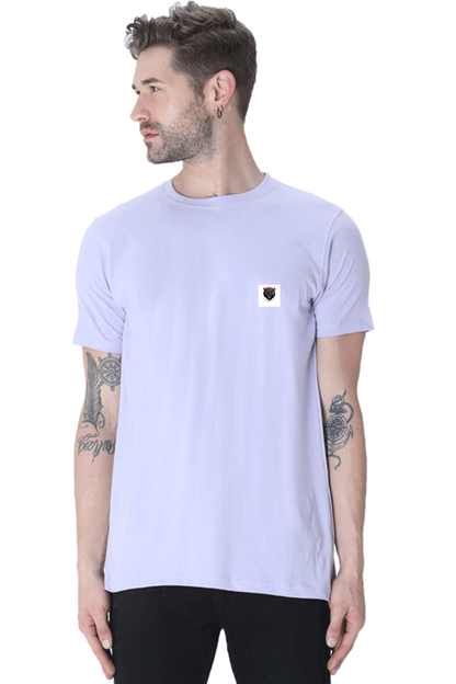 Loyia signature tee in light purple with the brand logo on the chest for a stylish look