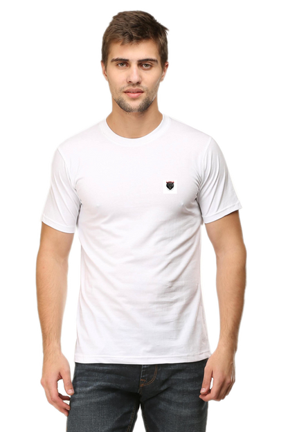 White LOYIA signature tee featuring a stylish logo on the chest, perfect for casual wear